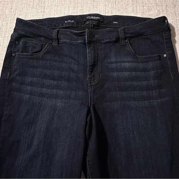 LIVERPOOL Lucy Bootcut Dunmore Dark Wash Stretch Upscale Career Chic Sleek 20W - Picture 4 of 16